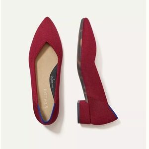 Rothy's the High Point Heels Women's size 12 Red Minimalist Career Comfort NWOB